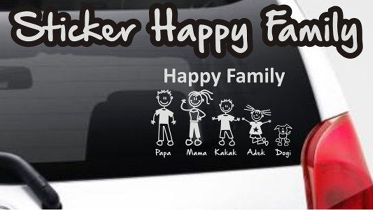 Stiker Belakang Mobil, Gegayaan Ala Bapak-Bapak Nanggung