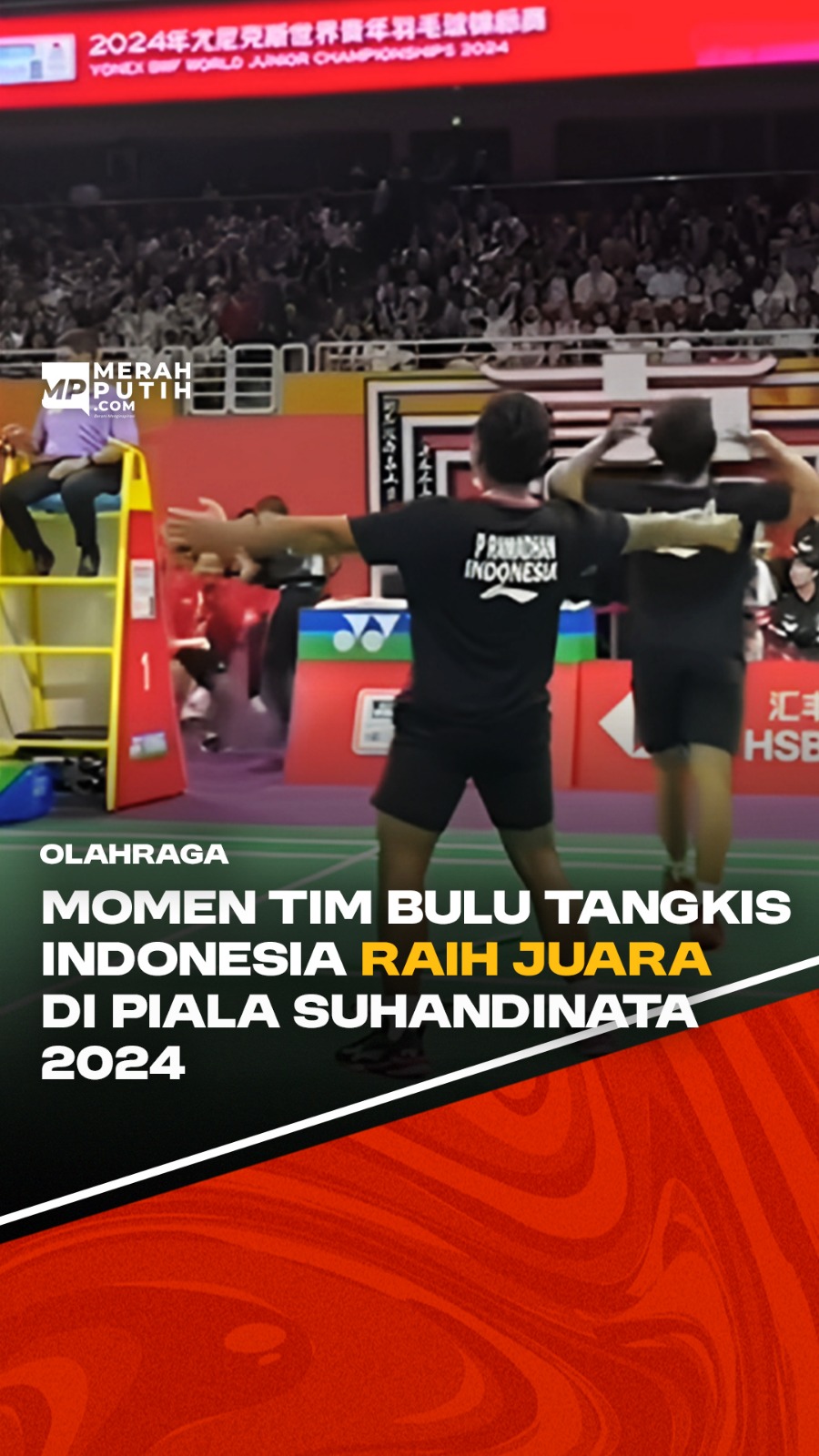 Momen Tim Bulu Tangkis Indonesia Raih Juara di Piala Suhandinata 2024