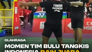 Momen Tim Bulu Tangkis Indonesia Raih Juara di Piala Suhandinata 2024