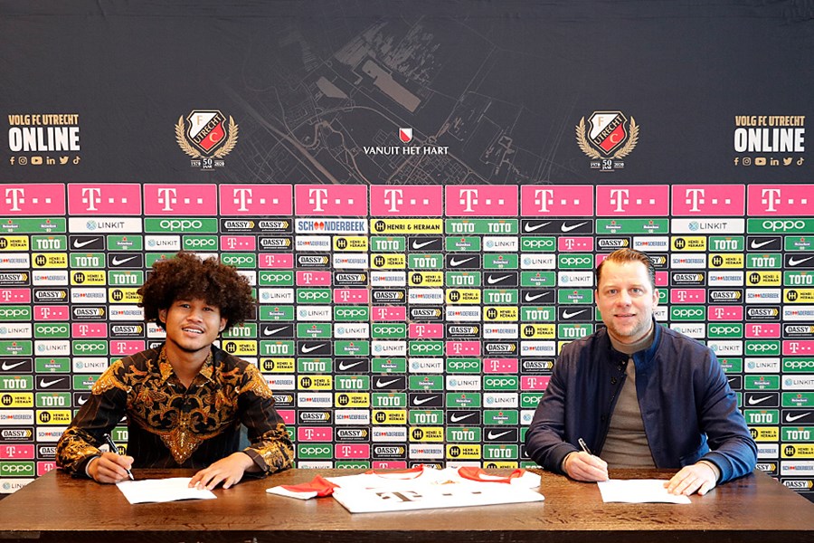 Amiruddin Bagus Kahfi resmi diperkenalkan FC Utrecht sebagai pemain barunya pada Jumat (5/2). Foto: