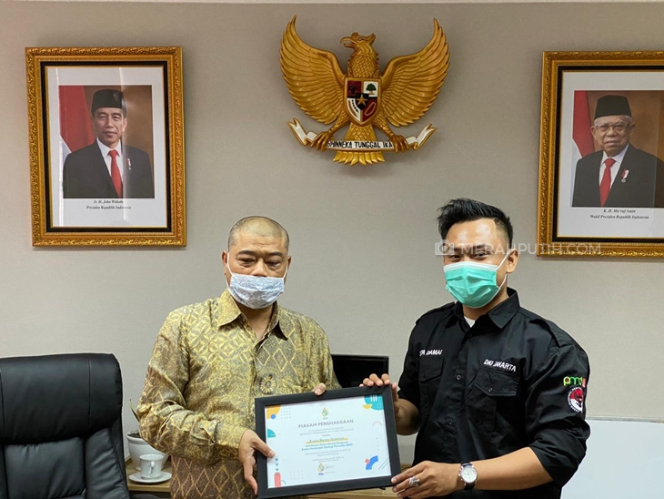  Badan Pembinaan Ideologi Pancasila (BPIP) bekerja sama dengan Damai Dunia Maya Badan Nasional Penanggulangan Terorisme (BNPT) Regional DKI Jakarta dalam menekan paham radikal dan eksrem di dunia maya. (Foto: MP/Kanugrahan)
