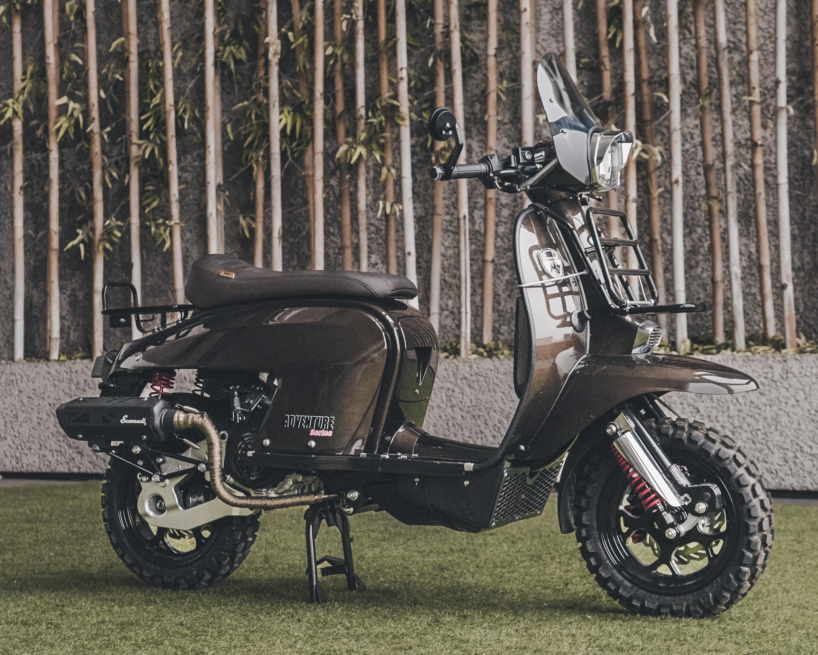 Scomadi Technica 200i Adventure Dual Shock hadir di IMOS 2025