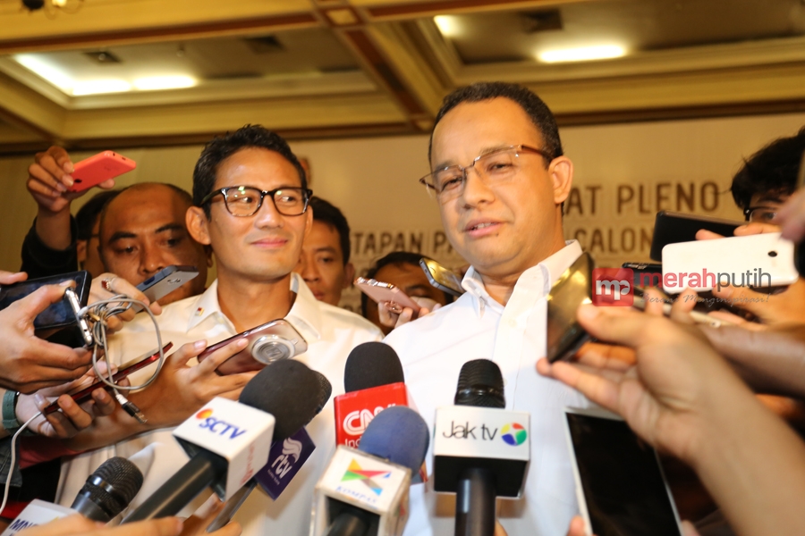 Anies-Sandiaga Uno. (Merahputih.com / Rizki Fitrianto)