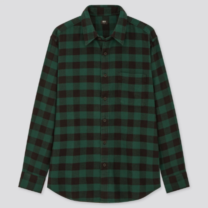 Kemeja Flannel. (Foto: Uniqlo)