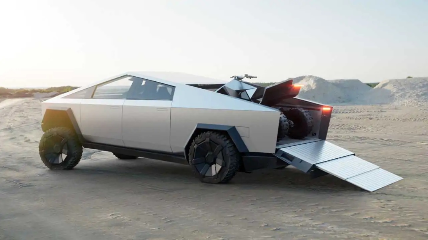 Bak Tesla Cybertruck Bisa Dibuka Tutup dari Jauh