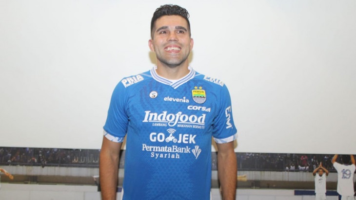 Fabiano Beltrame berseragam Persib Bandung. (BolaSkor.com/Gigi Gaga)