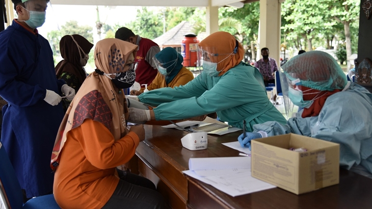 Kegiatan vaksinasi di wilayah DIY. (Foto: MP/Humas Pemkot Yogyakarta)