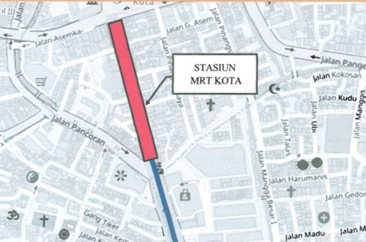 Ada Pengerjaan MRT Fase 2, Jalan Glodok hingga Kota Tua Dilakukan Rekayasa Lalin