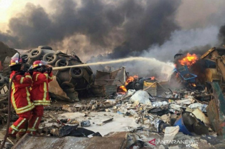 Satgas Kontingen Garuda Bantu Evakuasi Korban Ledakan di Beirut