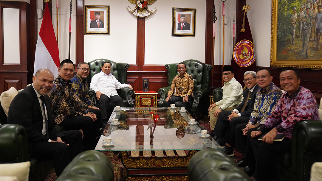 Momen para Ketum Partai Duduk Satu Meja saat Prabowo Ulang Tahun