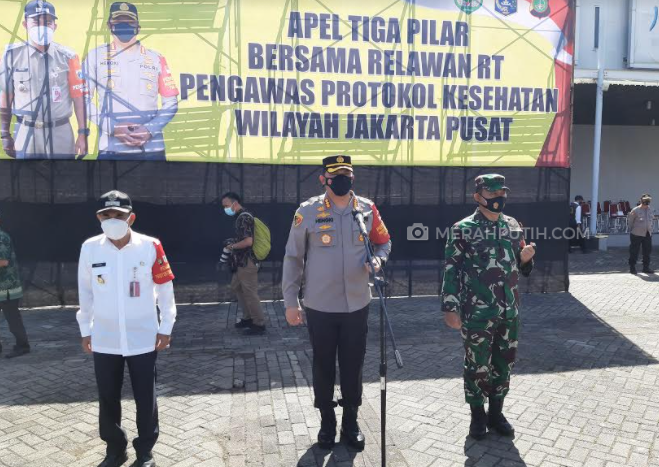 Polres Metro Jakarta Pusat Bentuk Relawan RT Awasi Pelanggar Protokol Kesehatan