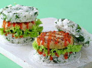 Burger Nasi yang Indonesia Banget