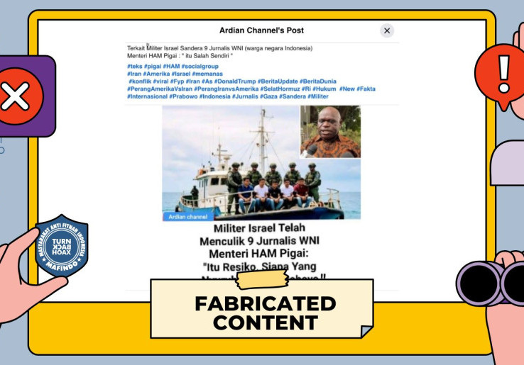 [HOAKS atau FAKTA]: 9 WNI Ditangkap Militer Israel, Menteri HAM Pigai: Itu Salah Sendiri