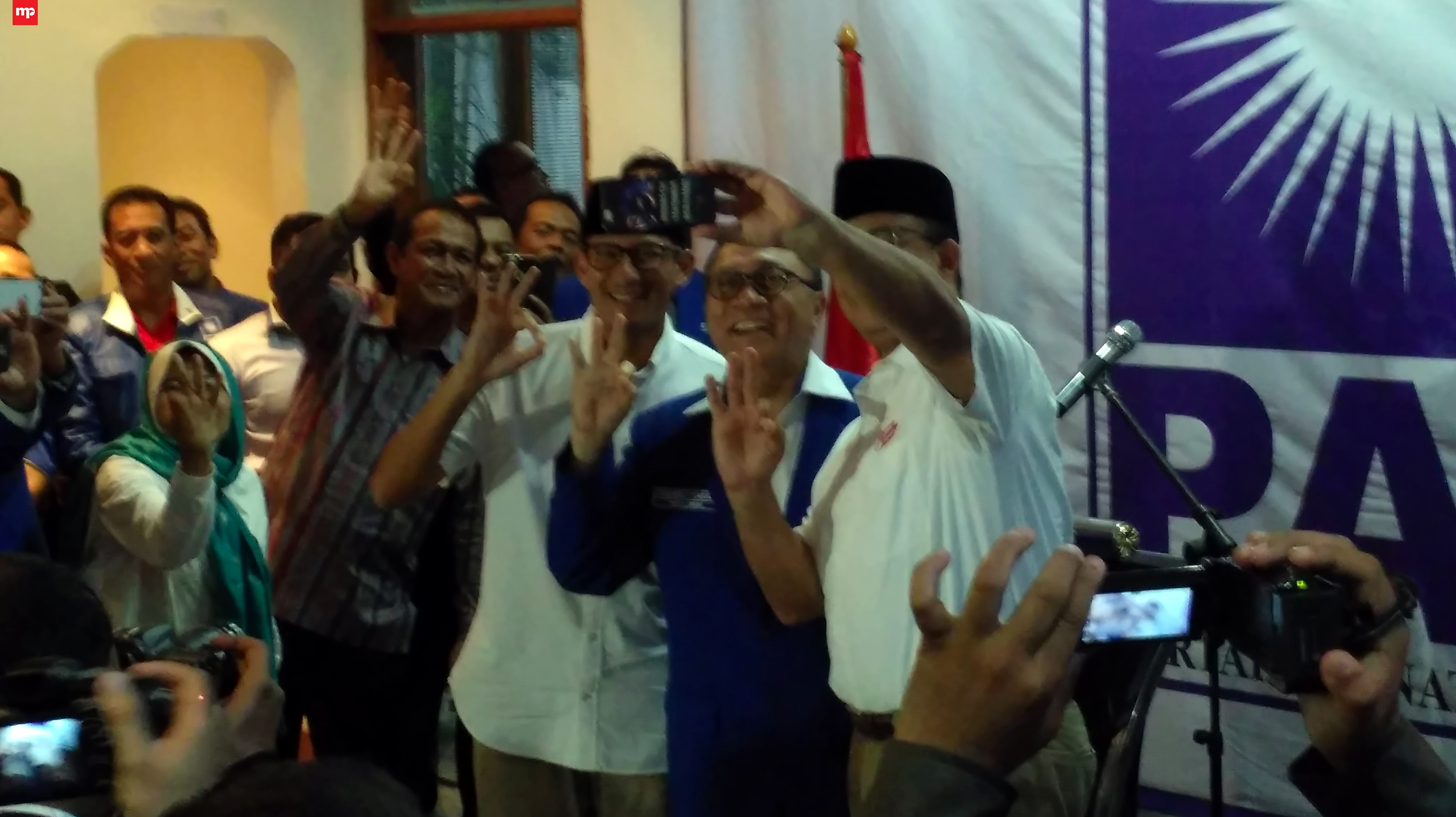 Ini Kata Sandiaga Tentang Rabu Biru di Deklarasi PAN