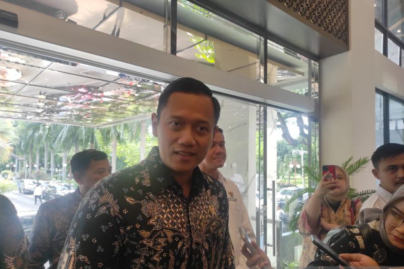 AHY Temui Airlangga, Bahas Tugas Kementerian ATR/BPN