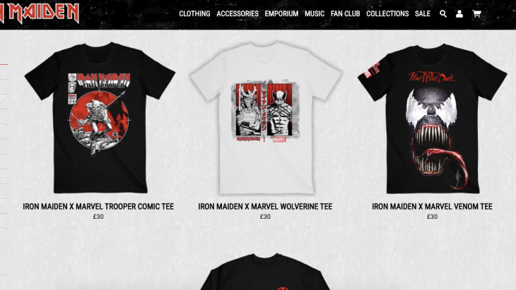 Kolaborasi Iron Maiden dan Marvel Lahirkan Merchandise Cadas