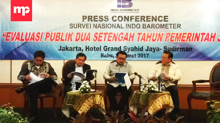 Survei Indo Barometer: Mayoritas Publik Puas dengan Kinerja Jokowi-JK