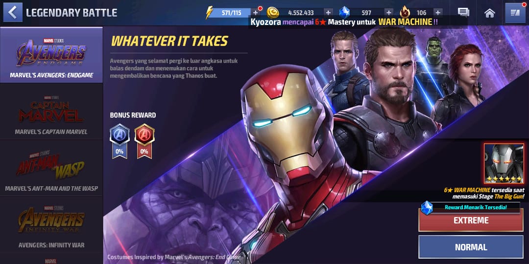 Bocoran juga muncul di Legendary Battle (Sumber: Screenshot)