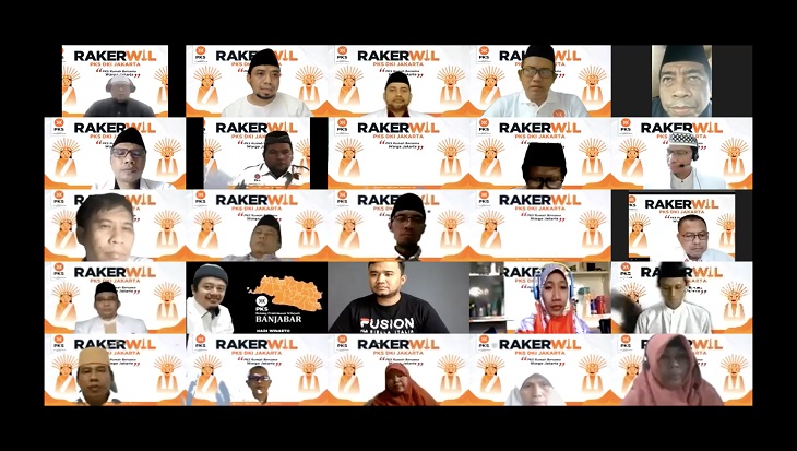 Dewan Perwakilan Wilayah (DPW) Partai Keadilan Sejahtera (PKS) DKI Jakarta menggelar Rapat Kerja Wilayah (Rakerwil) tahun 2021 di Hotel Bidakara, Pancoran, Jakarta Selatan yang dimulai dari 2 hingga 4 April. 