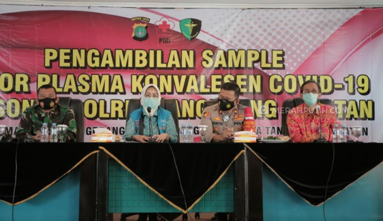 TNI-Polri Penyintas Donor Plasma Darah, Walikota Tangsel Sebut COVID-19 Bukan Aib