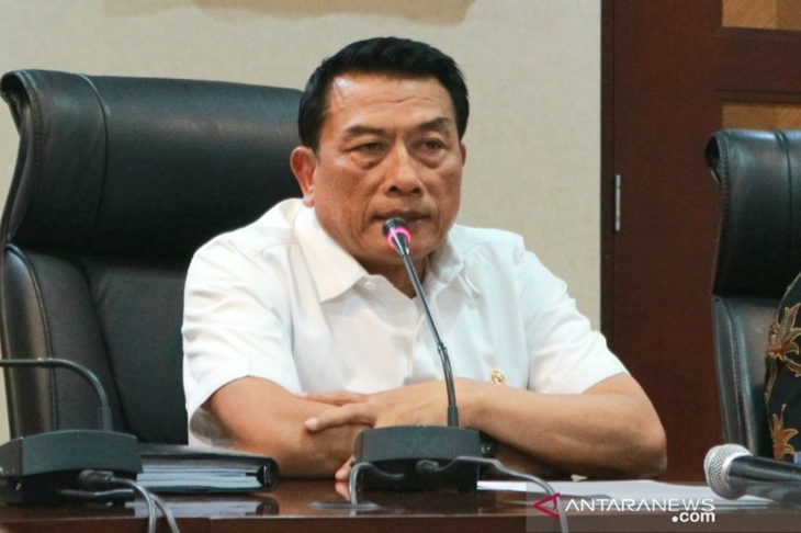 Kepala Staf Kepresidenan Moeldoko di gedung Bina Graha, Jakarta pada Rabu (16/10/2019). (ANTARA FOTO/Bayu Prasetyo)