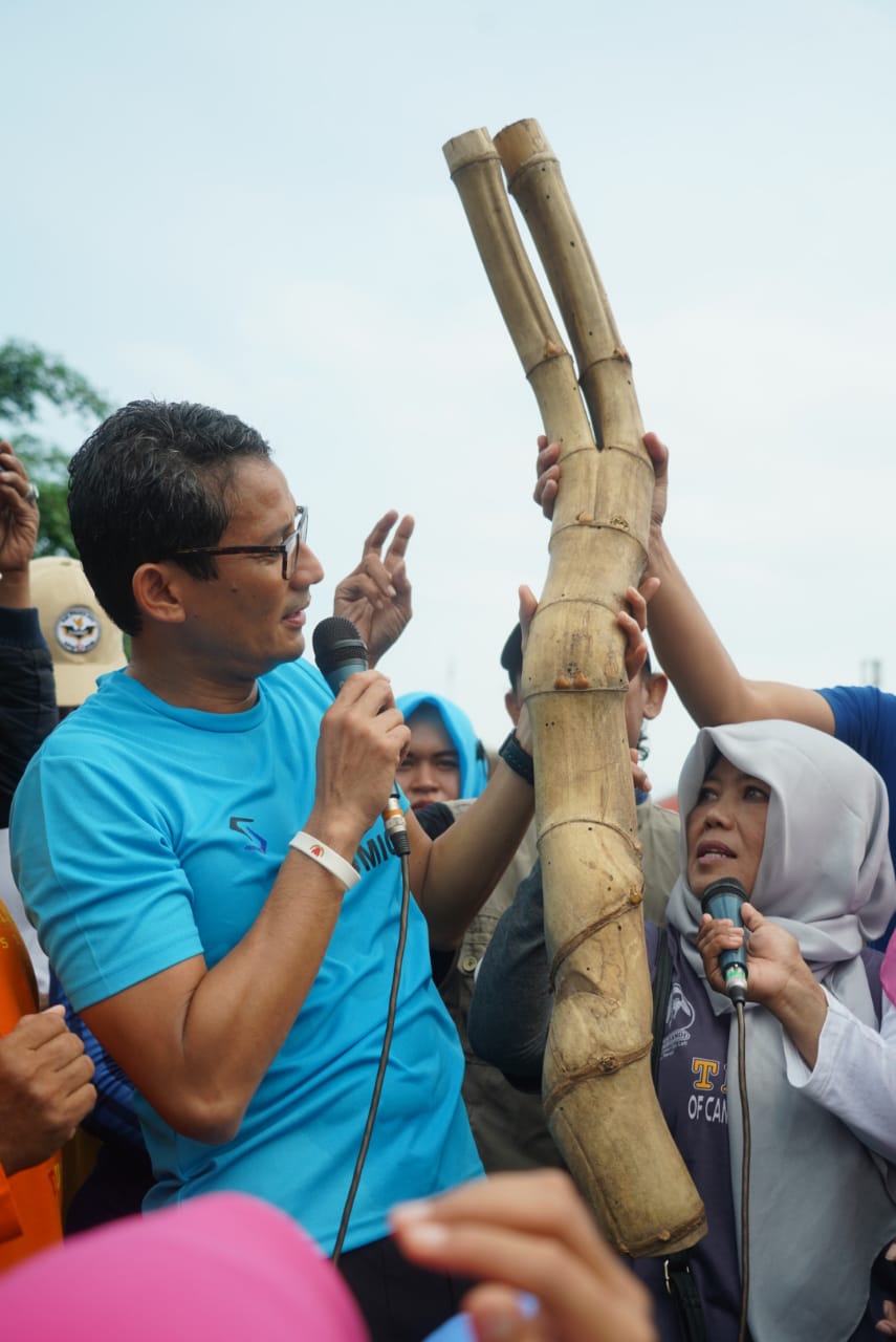 Calon wakil presiden nomor urut 02 Sandiaga Uno. (MP/Ponco)