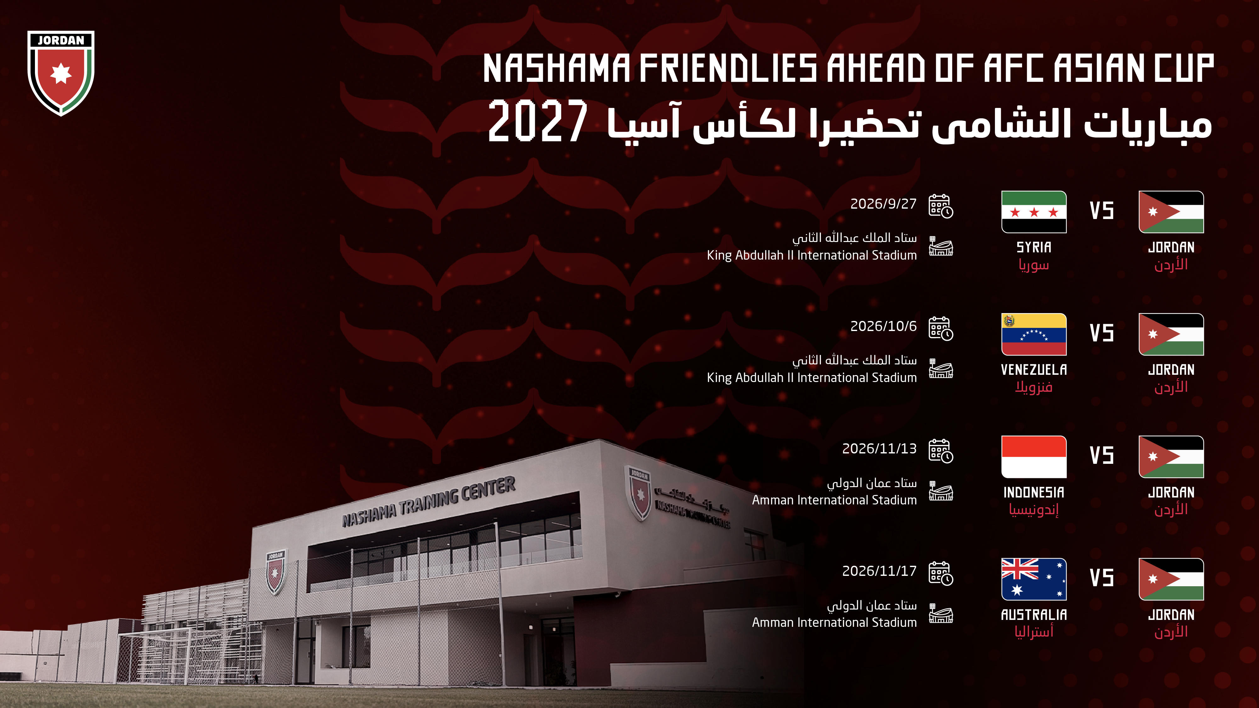 PSSI-nya Yordania Umumkan Agenda Uji Coba Sambut Piala Asia 2027, Salah Satunya Lawan Timnas Indonesia di Amman