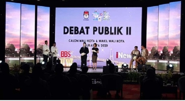 Eri-Armuji Unggul Telak di Putaran Kedua Debat Pilkada Surabaya