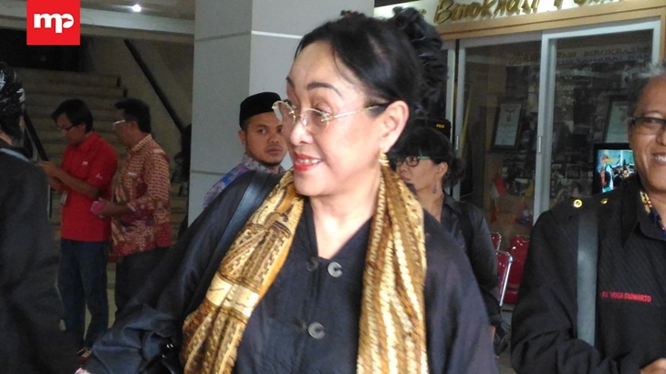 Sukmawati saat di Polda Jabar