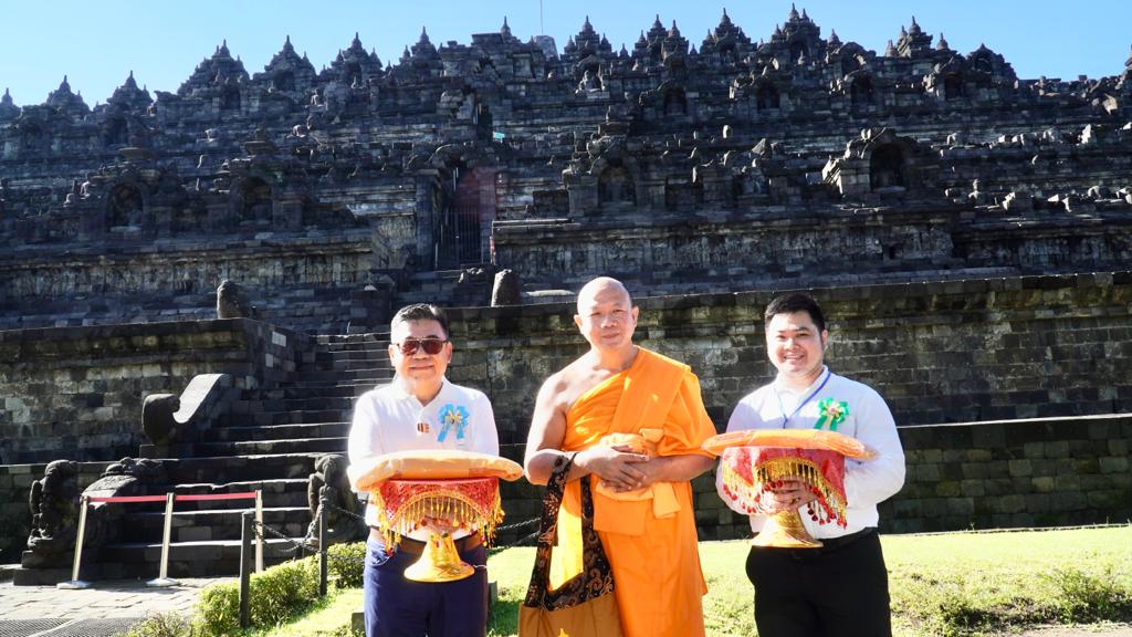 Efendi Hansen Dukung Pelaksanaan Pabbajja Samanera Sementara MBMI Borobudur Meditation 2022