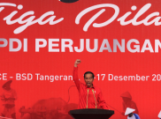 Tampil Beda, Simbol dan Bahasa Tubuh Jokowi untuk PDI Perjuangan