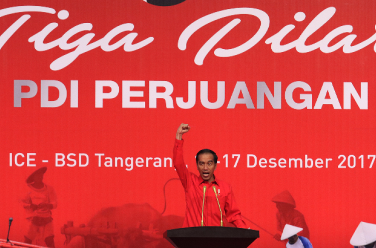 Tampil Beda, Simbol dan Bahasa Tubuh Jokowi untuk PDI Perjuangan