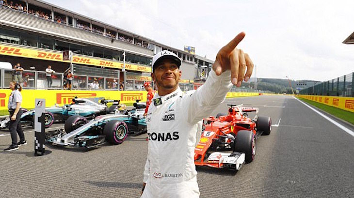 Penampilan ke-100, Hamilton Berjaya di Belgia 