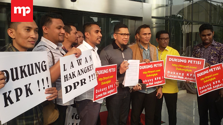 GMPG Serahkan Petisi Menolak Hak Angket KPK