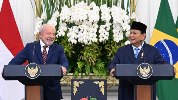 Momen Hangat Presiden Prabowo Terima Kunjungan Presiden Brazil  Luiz Inácio Lula da Silva 