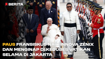 Paus Fransiskus Naik Innova Zenix dan Menginap di Kedubes Vatikan selama di Jakarta