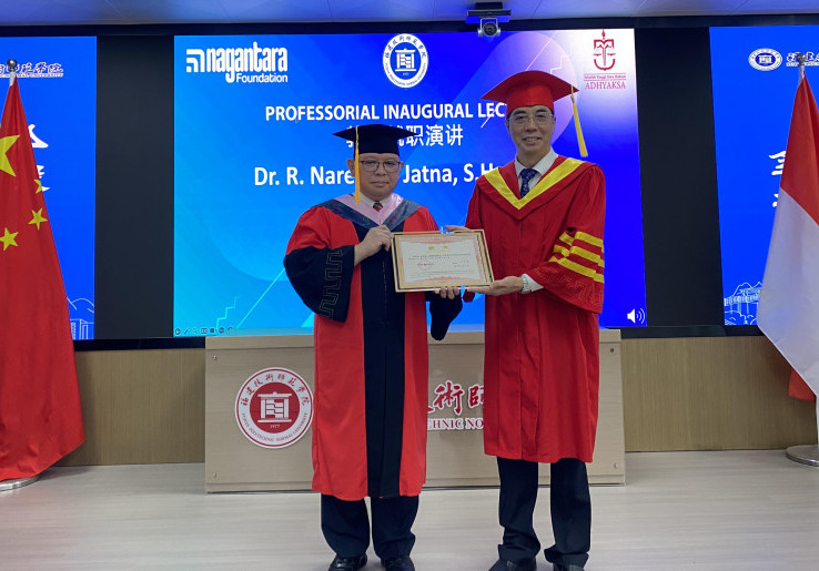 Jamdatun Terima Gelar Profesor Honoris Causa dari Fujian Polytechnic Normal University China