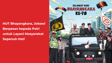 HUT Bhayangkara, Jokowi Berpesan kepada Polri untuk Layani Masyarakat Sepenuh Hati