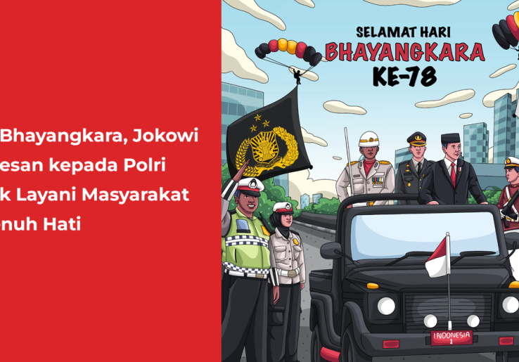 HUT Bhayangkara, Jokowi Berpesan kepada Polri untuk Layani Masyarakat Sepenuh Hati