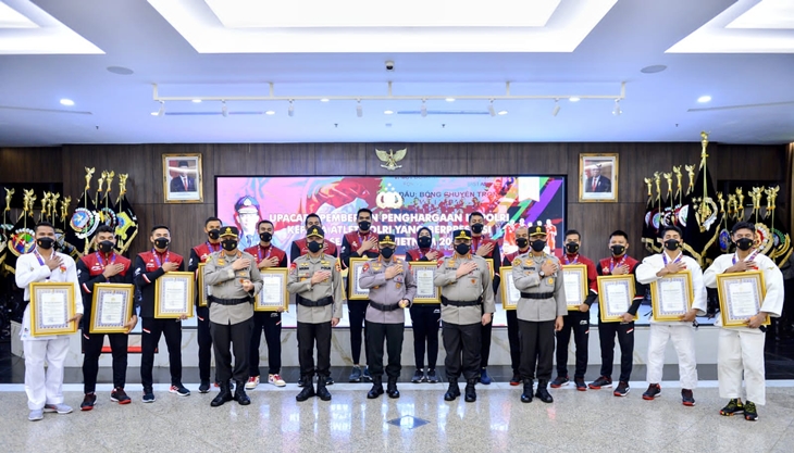 Kapolri Bangga Sejumlah Anak Buahnya Sumbang Medali di SEA Games 2021