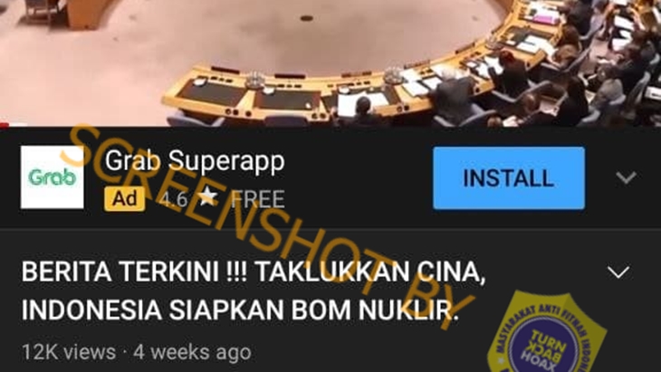 [HOAKS atau FAKTA]: Indonesia Siapkan Bom Nuklir Hancurkan Negara Lain