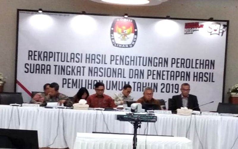 Rapat Pleno KPU terkait Pemilu 2019