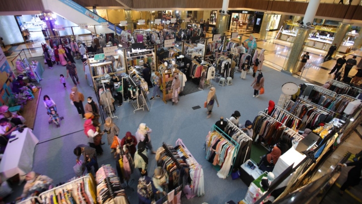 Bandung Hijab Festival di Atrium Trans Studio Mall Bandung berlangsung hingga 18 April 2021. (Foto: Humas Pemkot Bandung)