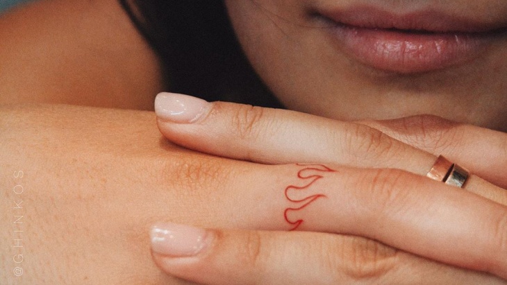 tato di jari tangan cepat pudar.  (Foto Instagram/Ghinkos)