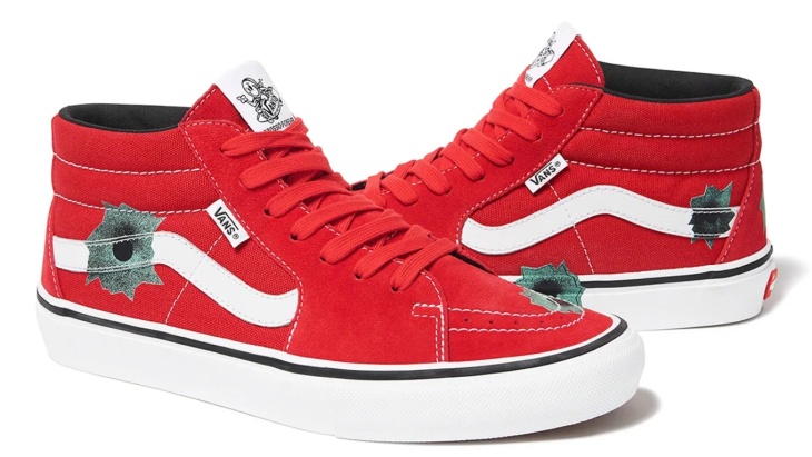 Vans dan Supreme Urungkan Perilisan Sneakers Berdesain Lubang Peluru