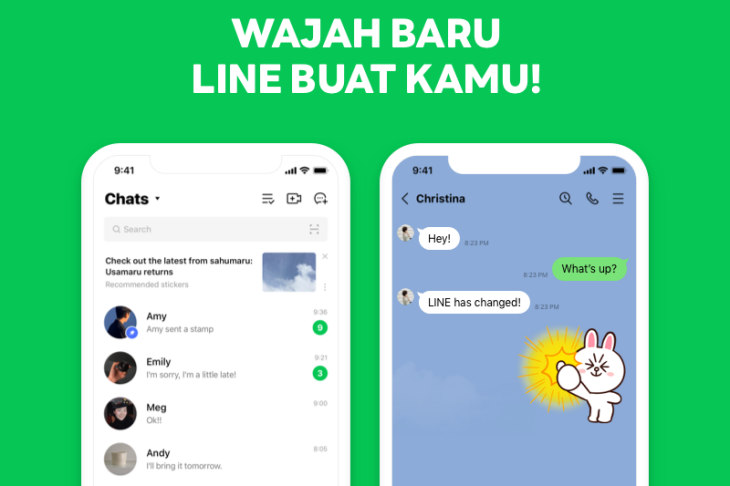 LINE punya desain baru setelah hampir 10 tahun dirilis (Foto: HO/LINE)	