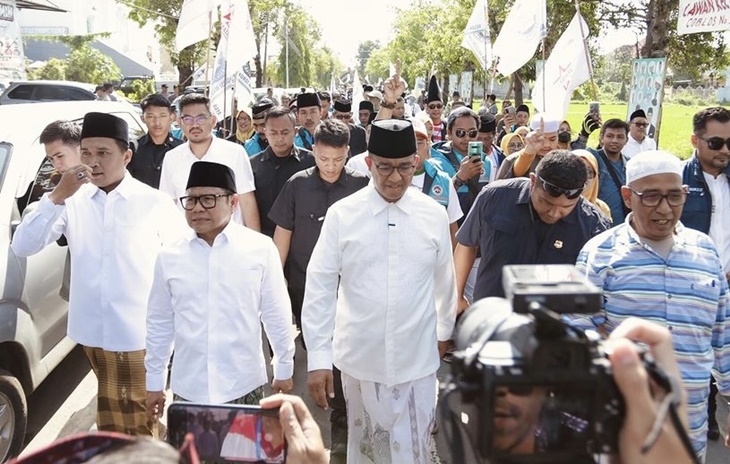 Survei ARCHI: Elektabilitas Anies-Muhaimin Naik, Prabowo-Gibran Turun