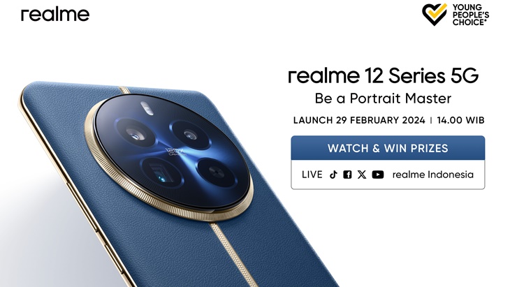 Besok, Realme 12 Series 5G Meluncur di Indonesia