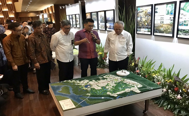 Maket Ibu Kota Baru di Penajam Kalimantan Timur