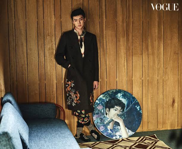 Sehun jadi investor esport (Foto: Vogue)